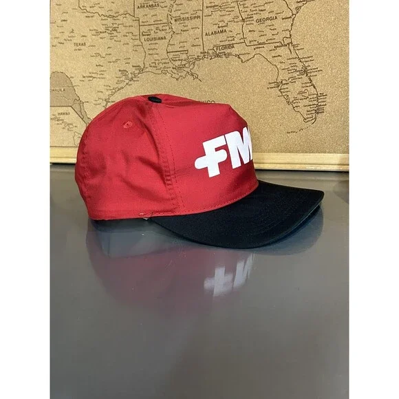 Vintage FMC San Sun Snap Back Baseball Trucker Hat/Cap Red - Picture 8 of 9
